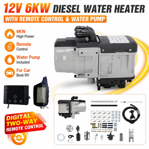 12v 6kw water diesel heater - 12v,